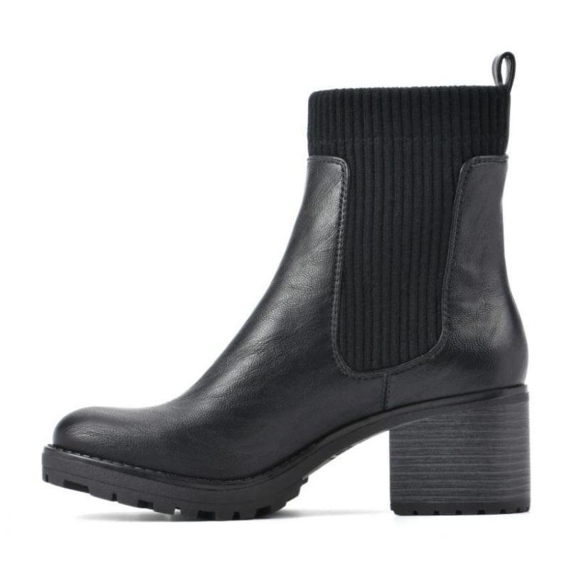 White Mountain | Women's Benji Bootie-Black Smooth