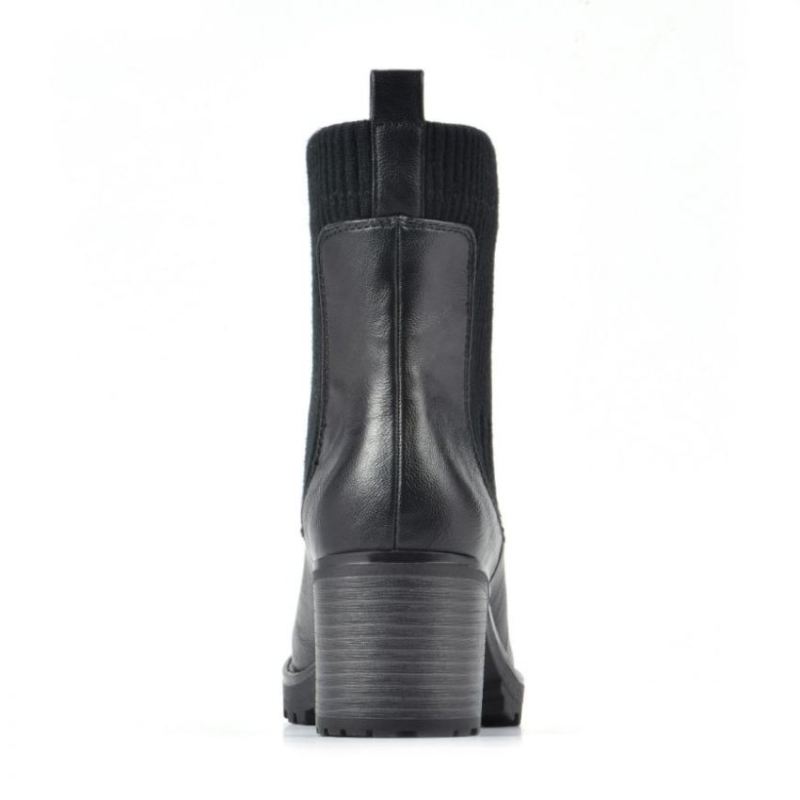 White Mountain | Women's Benji Bootie-Black Smooth