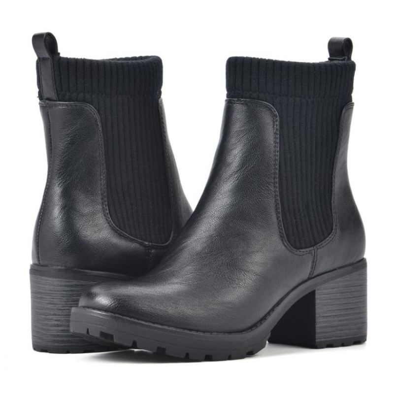 White Mountain | Women's Benji Bootie-Black Smooth