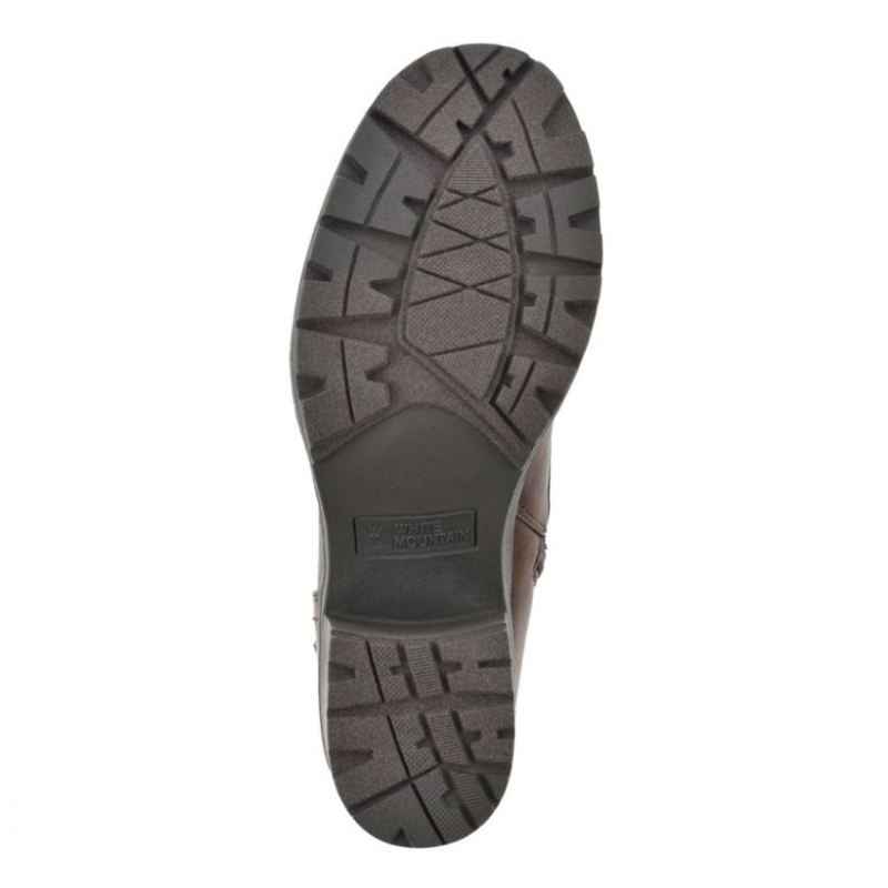 White Mountain | Women's Bradley Bootie-Mocha Faux Leather