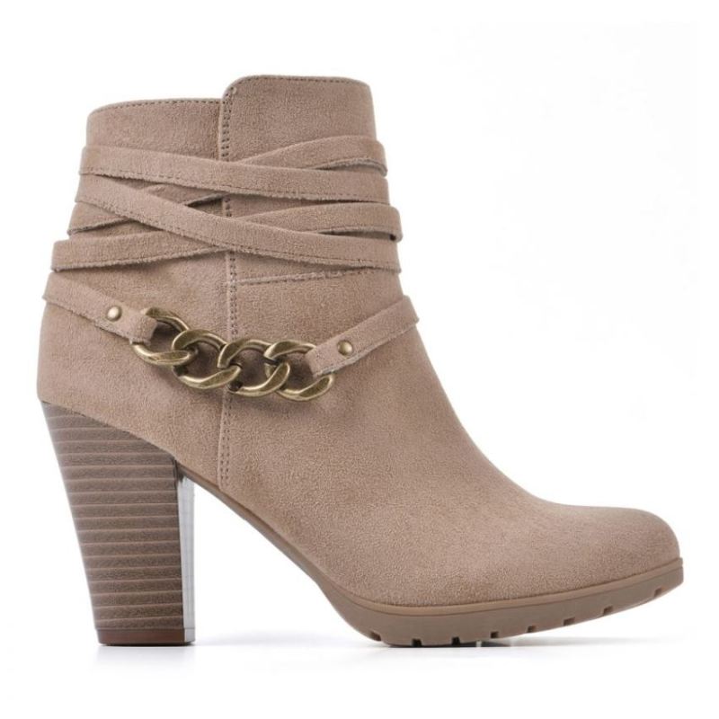 White Mountain | Women's Sammuel Bootie-Sand Fabric