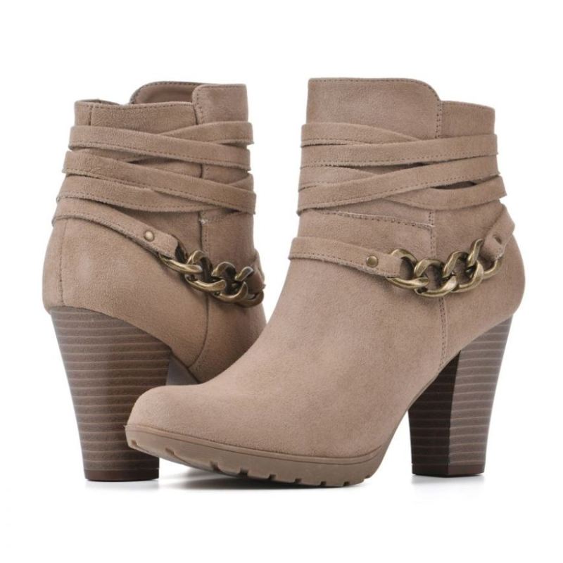 White Mountain | Women's Sammuel Bootie-Sand Fabric