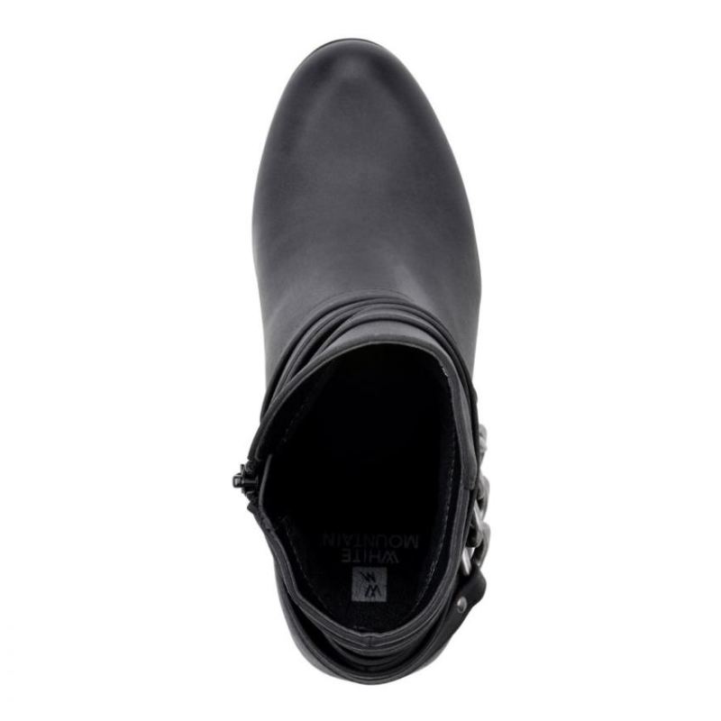 White Mountain | Women's Sammuel Bootie-Black Smooth