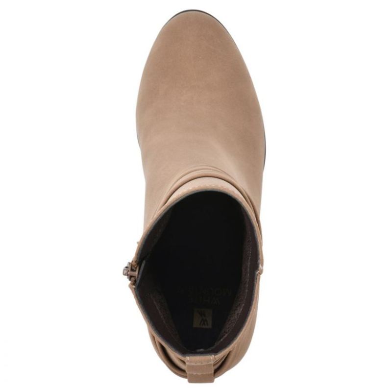 White Mountain | Women's Spade Wide Bootie-Chestnut Faux Nubuck