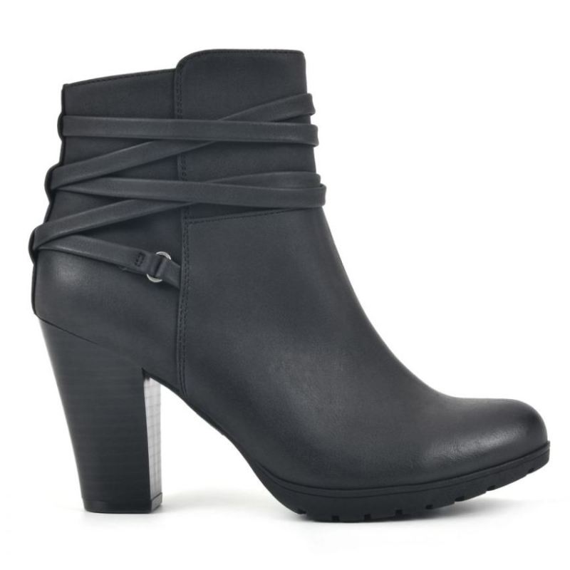 White Mountain | Women's Spade Wide Bootie-Taupe Faux Nubuck