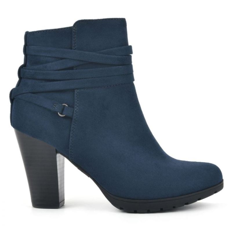 White Mountain | Women's Spade Bootie-Midnight Suedette