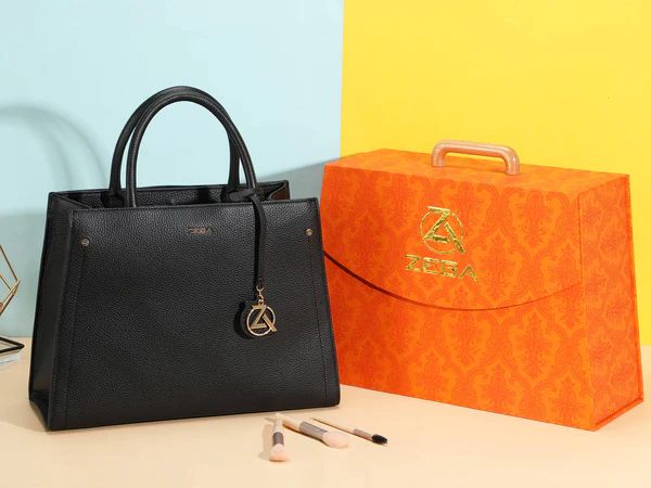 Zeba Quick Ship Luxe Leather Bag-Black Luxe