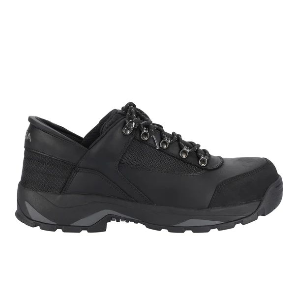 Zeba Quick Ship Men's Industrial Black Genuine Leather Steel Toe Work Shoes 
