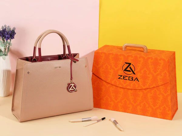 Zeba Quick Ship Luxe Leather Bag-Rose Luxe