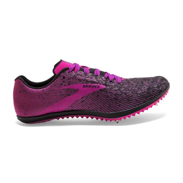 Brooks Shoes - Mach 19 Spike Black/Hollyhock/Pink