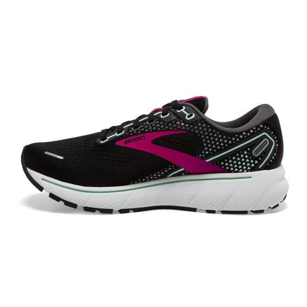 Brooks Shoes - Ghost 14 Black/Pink/Yucca            