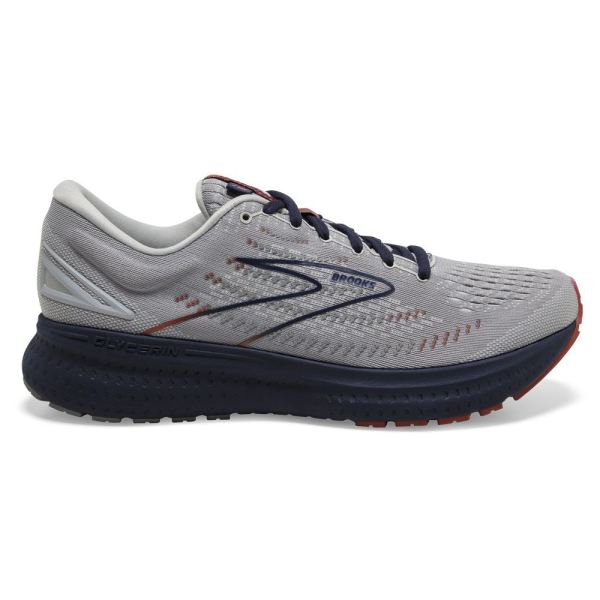 Brooks Shoes - Glycerin 19 Grey/Alloy/Peacoat