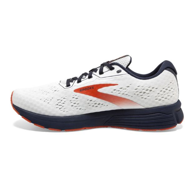 Brooks Shoes - Anthem 4 White/Navy/Red Clay            