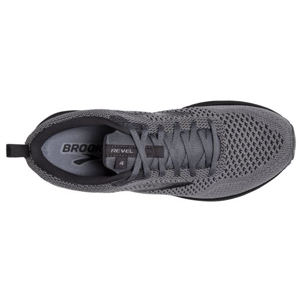 Brooks Shoes - Revel 4 Grey/Blackened Pearl/Black            