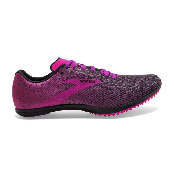 Brooks Shoes - Mach 19 Spikeless Black/Hollyhock/Pink