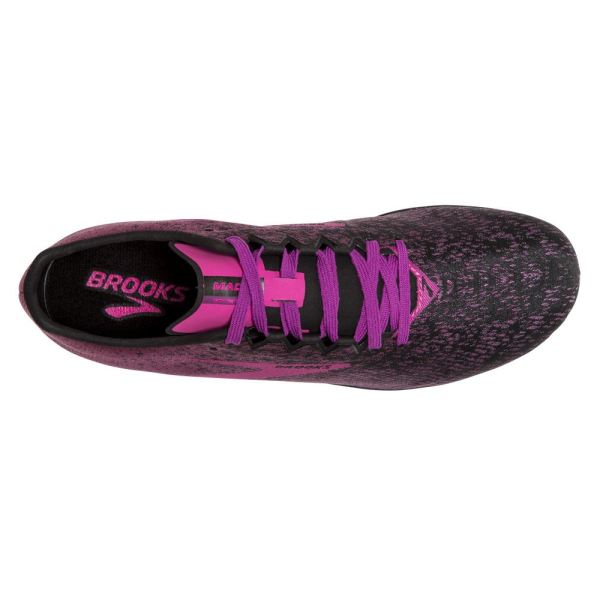 Brooks Shoes - Mach 19 Spikeless Black/Hollyhock/Pink            