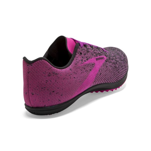 Brooks Shoes - Mach 19 Spikeless Black/Hollyhock/Pink            