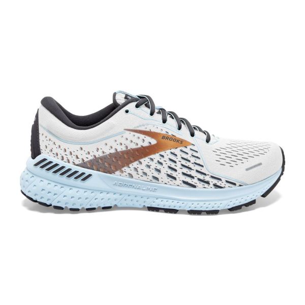 Brooks Shoes - Adrenaline GTS 21 White/Alloy/Light Blue