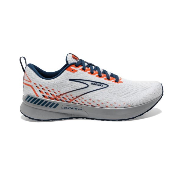 Brooks Shoes - Levitate GTS 5 White/Titan/Flame