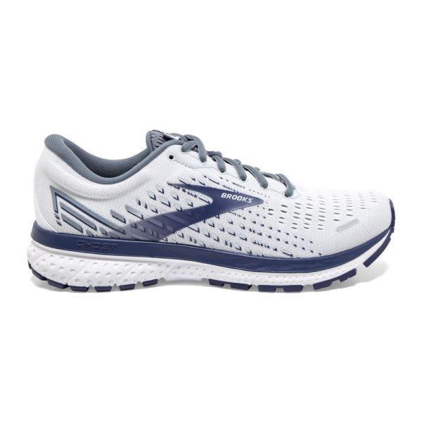 Brooks Shoes - Ghost 13 White/Grey/Deep Cobalt