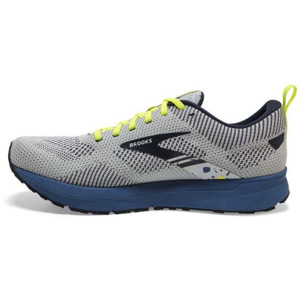 Brooks Shoes - Revel 5 Oyster/Navy/Dark Blue            