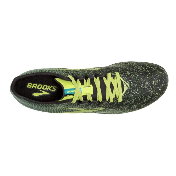 Brooks Shoes - Mach 19 Spike Black/Shoots/Blue Grass            