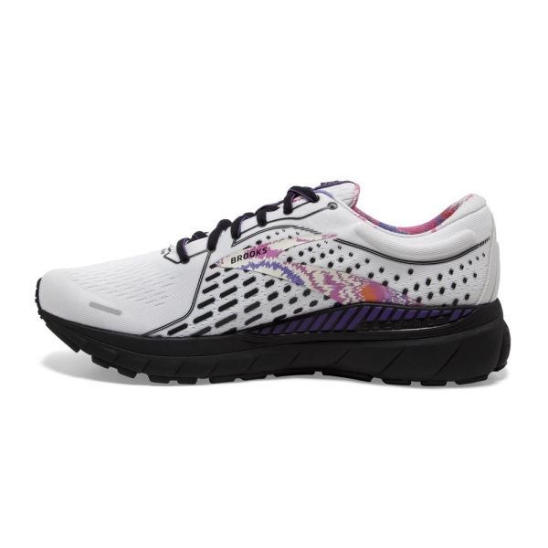 Brooks Shoes - Adrenaline GTS 21 White/Black/Ultra Violet            