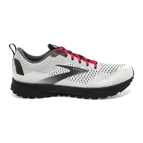 Brooks Shoes - Revel 4 White/Black/Red