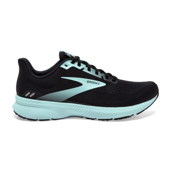 Brooks Shoes - Launch 8 Black/Ebony/Blue Tint