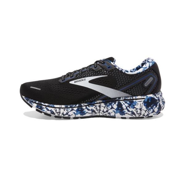 Brooks Shoes - Ghost 14 Black/White/True Blue            