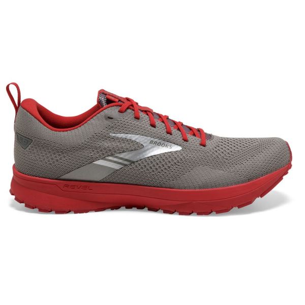 Brooks Shoes - Revel 5 Grey/Red