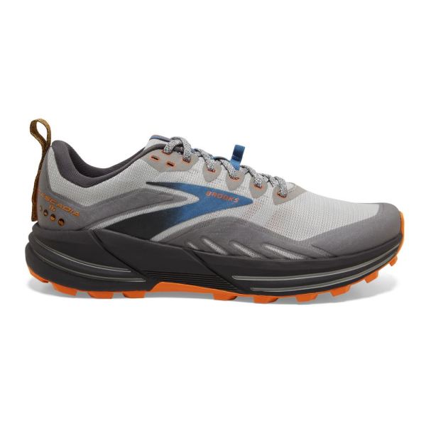 Brooks Shoes - Cascadia 16 Oyster Mushroom/Alloy/Orange