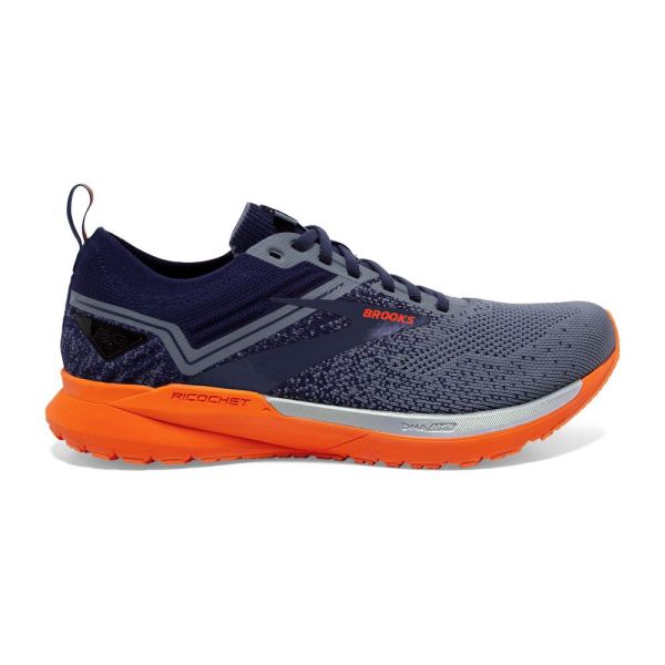 Brooks Shoes - Ricochet 3 Navy/Grey/Scarlet