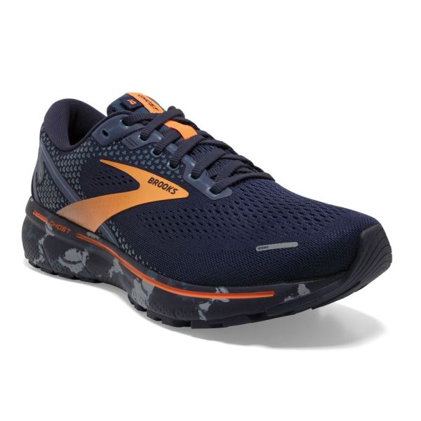 Brooks Shoes - Ghost 14 Navy/Grey/Orange            