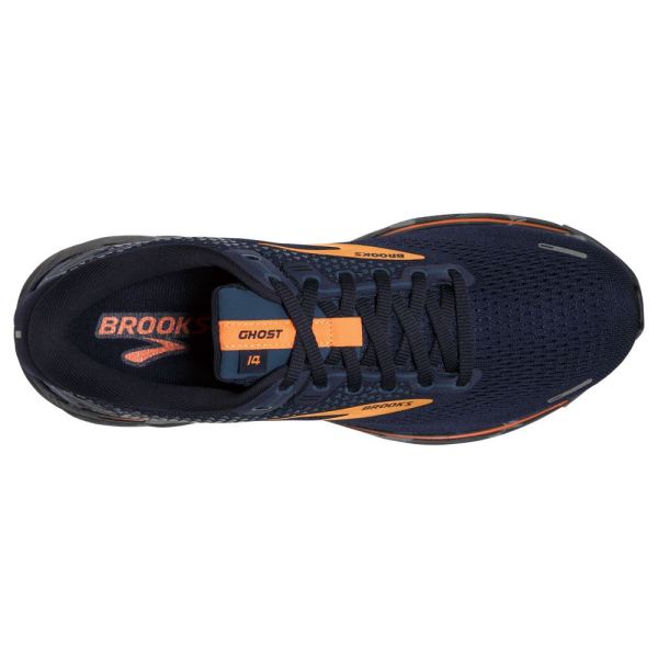 Brooks Shoes - Ghost 14 Navy/Grey/Orange            