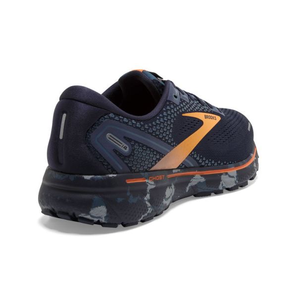 Brooks Shoes - Ghost 14 Navy/Grey/Orange            