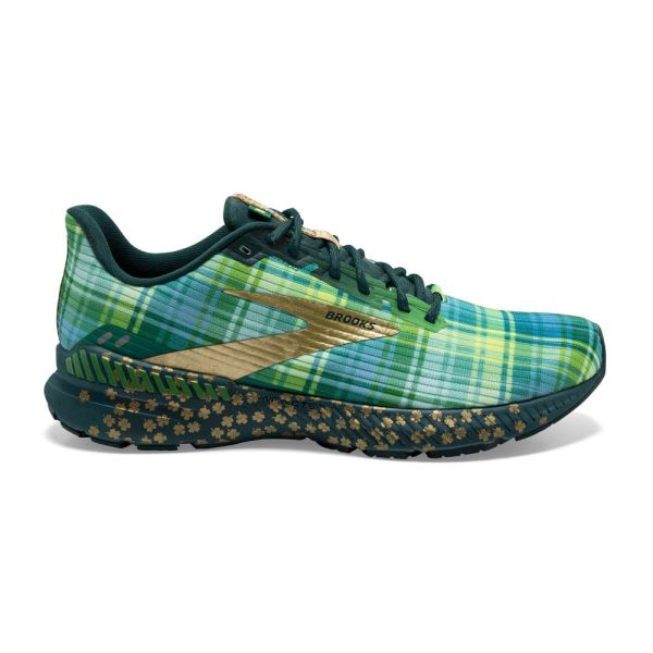 Brooks Shoes - Launch 8 GTS Fern Green/Metallic Gold/Deep Teal