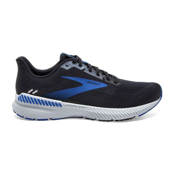 Brooks Shoes - Launch 8 GTS Black/Grey/Blue