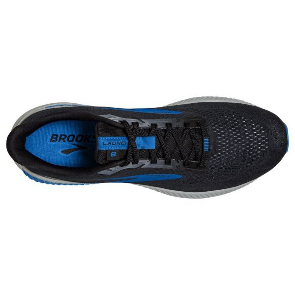 Brooks Shoes - Launch 8 GTS Black/Grey/Blue            