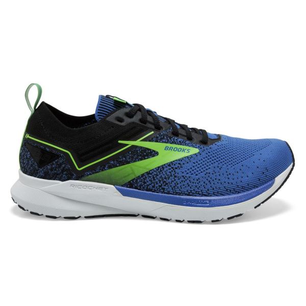 Brooks Shoes - Ricochet 3 India Ink/Blue/Green Gecko