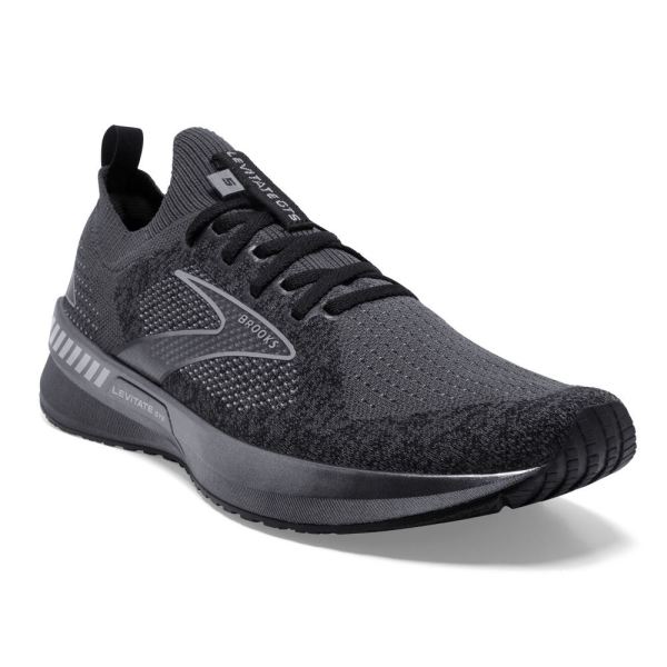 Brooks Shoes - Levitate StealthFit GTS 5 Black/Ebony/Grey            