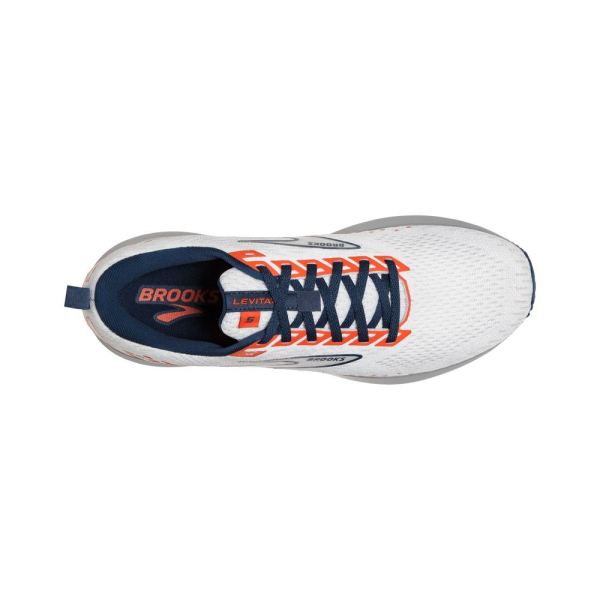 Brooks Shoes - Levitate 5 White/Titan/Flame            