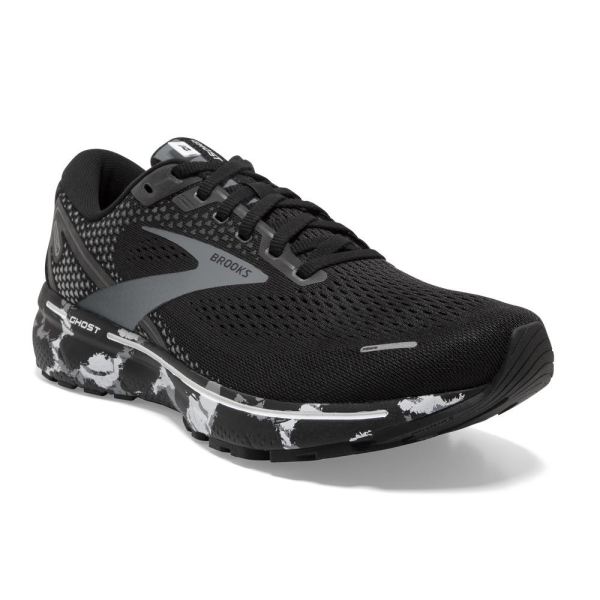 Brooks Shoes - Ghost 14 Black/Grey/White            