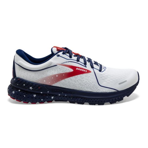 Brooks Shoes - Adrenaline GTS 21 White/Blue/Red