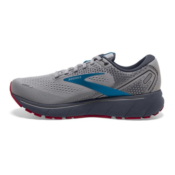 Brooks Shoes - Ghost 14 Grey/Blue/Red            