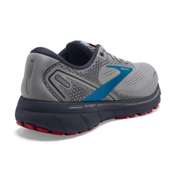 Brooks Shoes - Ghost 14 Grey/Blue/Red            