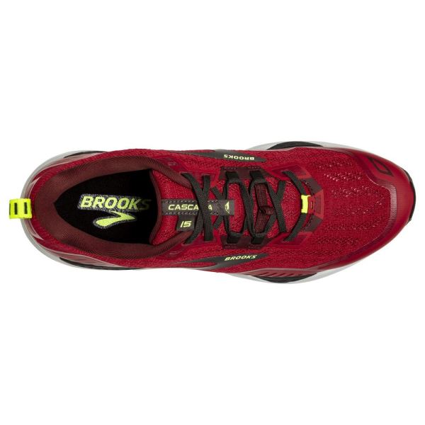 Brooks Shoes - Cascadia 15 Samba Red/Brick/Black            