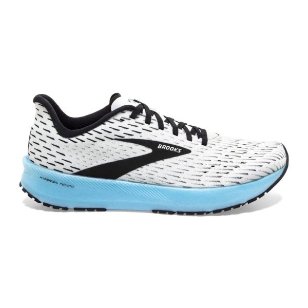 Brooks Shoes - Hyperion Tempo White/Black/Iced Aqua