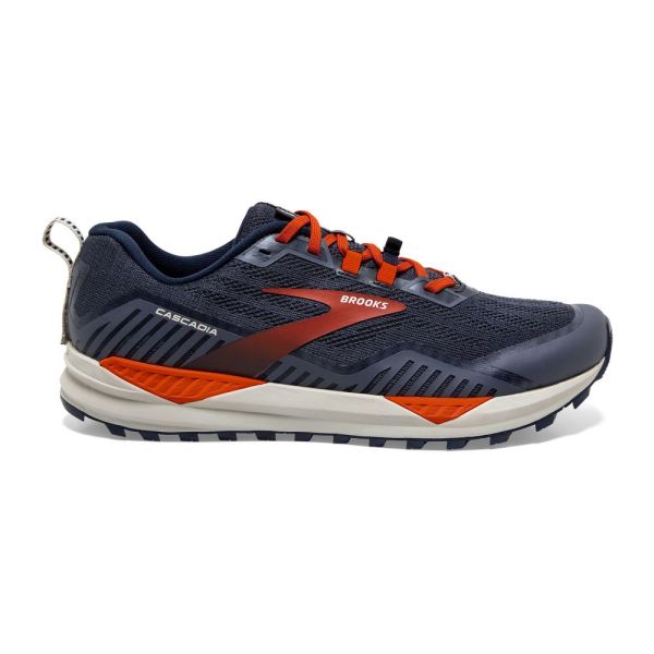 Brooks Shoes - Cascadia 15 Navy/Orange/Pelican