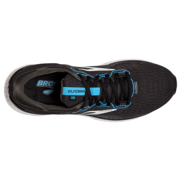 Brooks Shoes - Glycerin 18 Black/Atomic Blue/White            